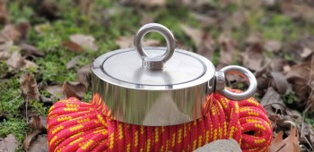 888kg (oldalanként) tartóerejű kétoldalas horgász mágnes!